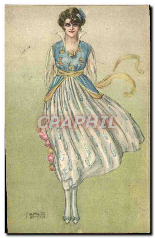 CPA Fantaisie Illustrateur Carlo Nicco Femme