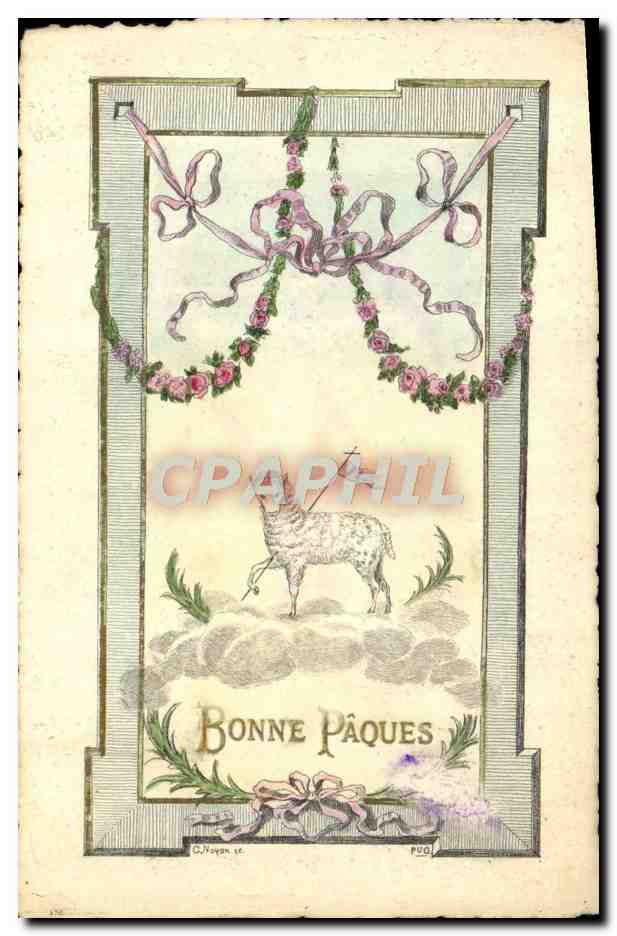 CPA Fantaisie Illustrateur Bonnes Paques 