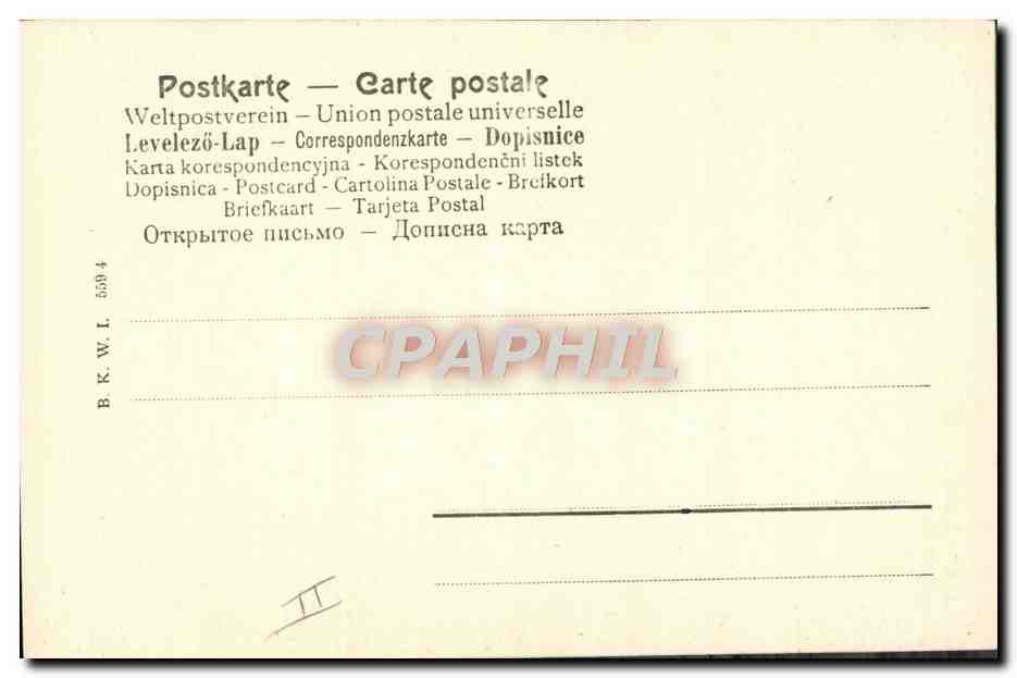 CPA Fantaisie Illustrateur Femme Alpinisme — Verso