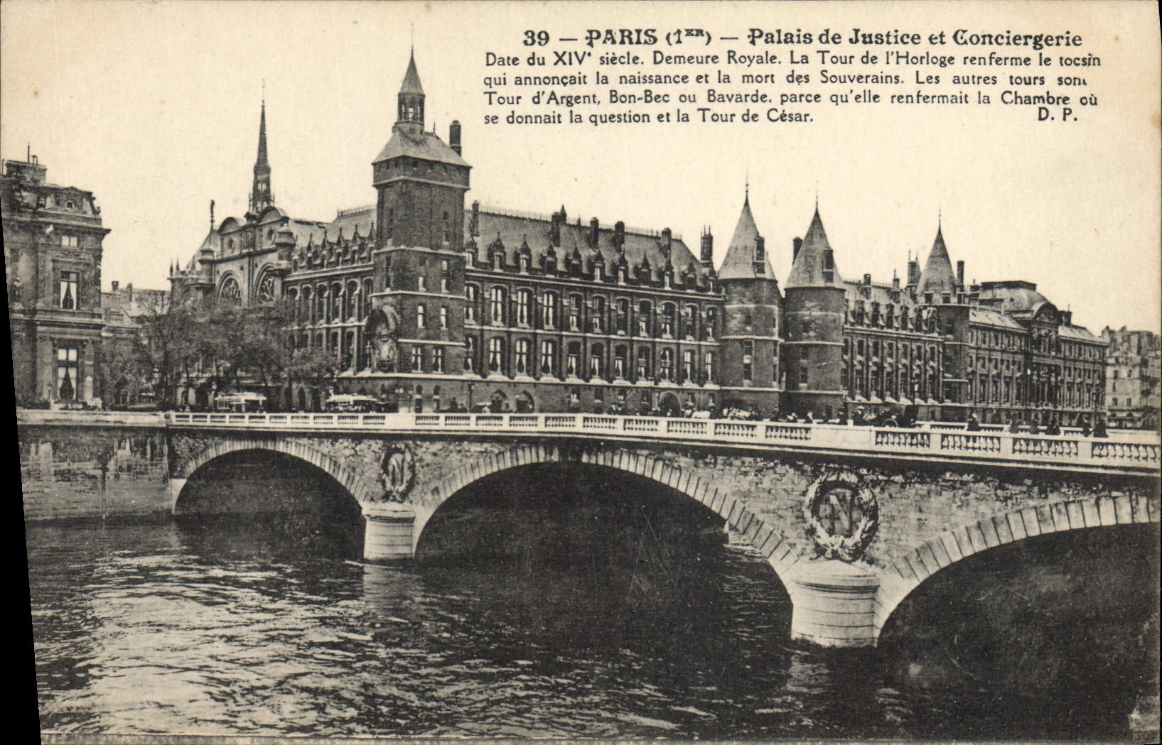CPA Paris Palais De Justice Et Conciergerie