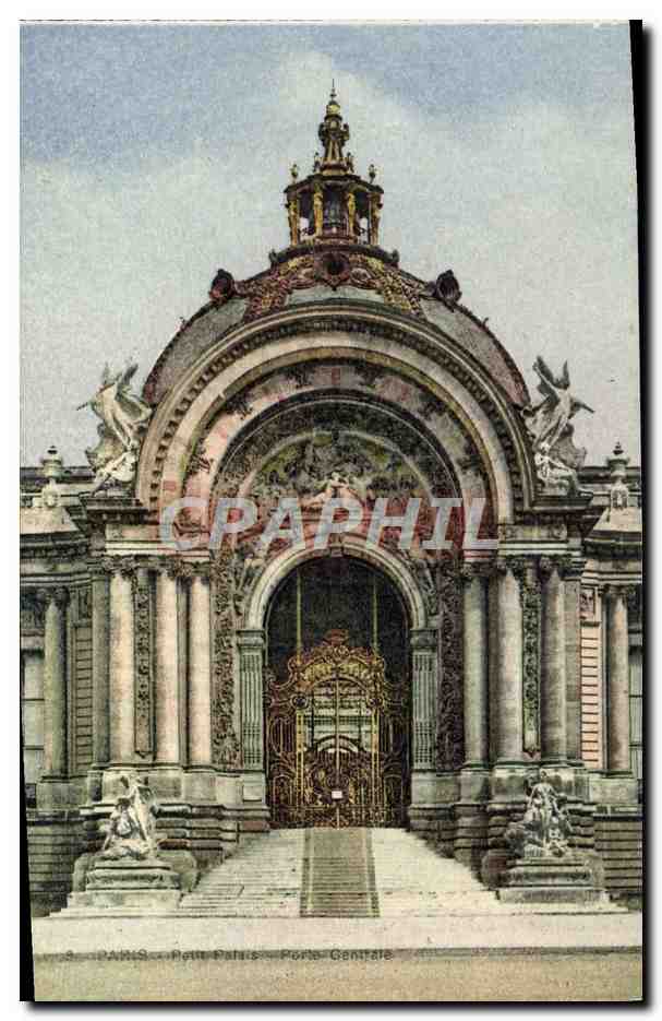 CPA Paris Petit Palais Porte centrale