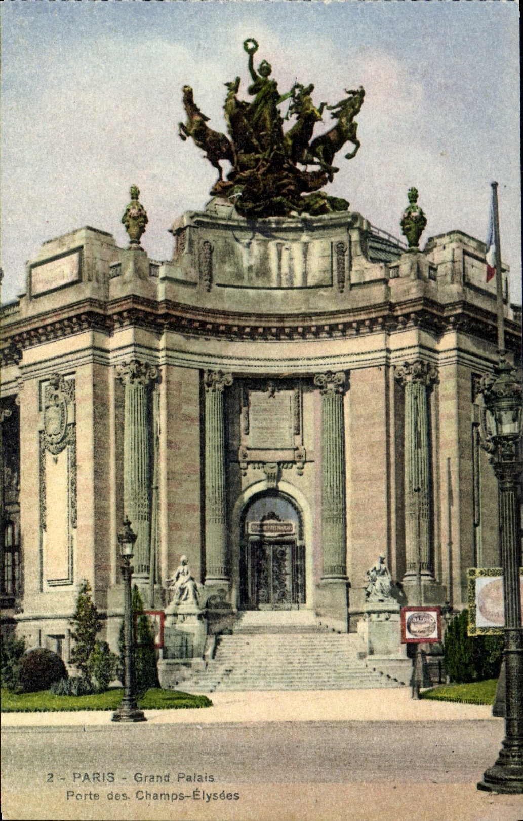 CPA Paris Grand Palais Porte Des Champs Elysees