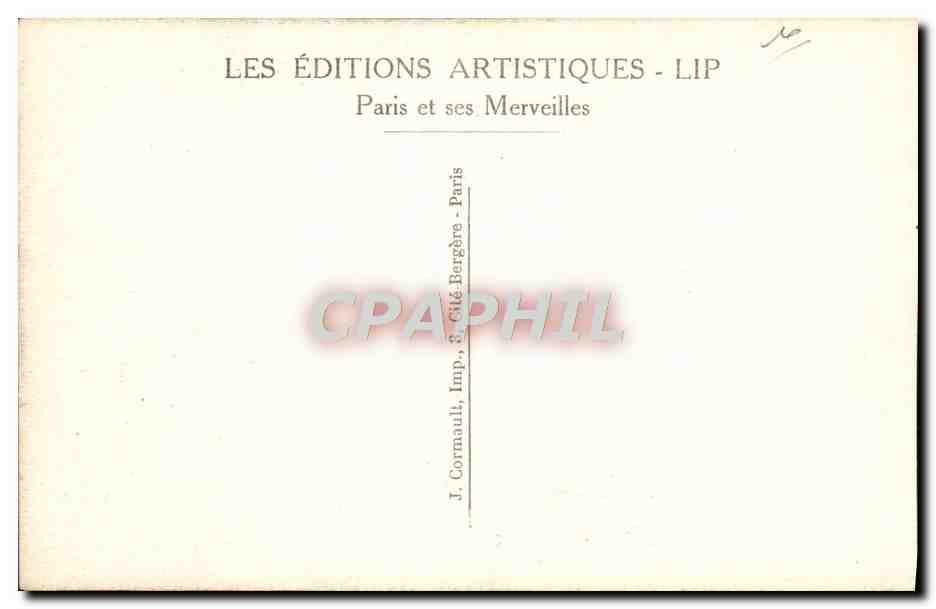 CPA Paris Le Pantheon Tombeau De Victor Hugo — Rückseite