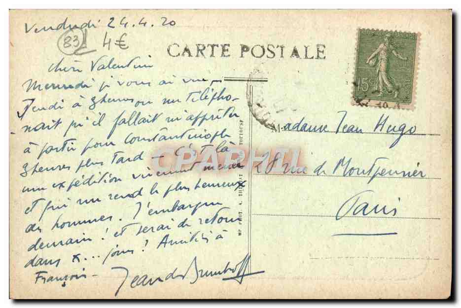 CPA Toulon Magaud — Rückseite