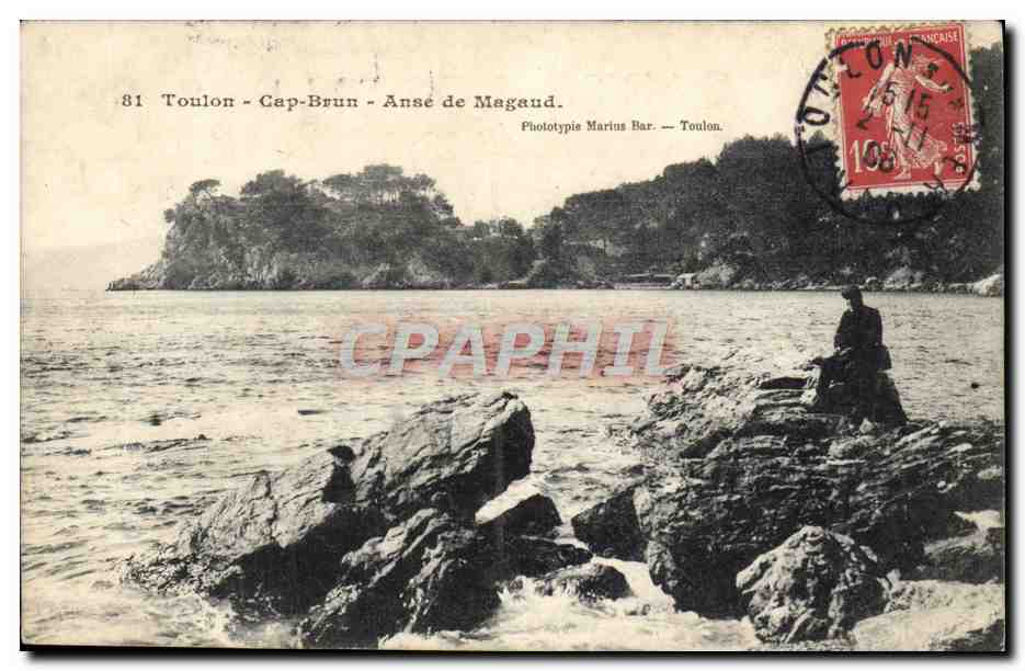 Toulon - Cap-Brun - Anse de Magaud — Phototypie Marins Bar — Toulon