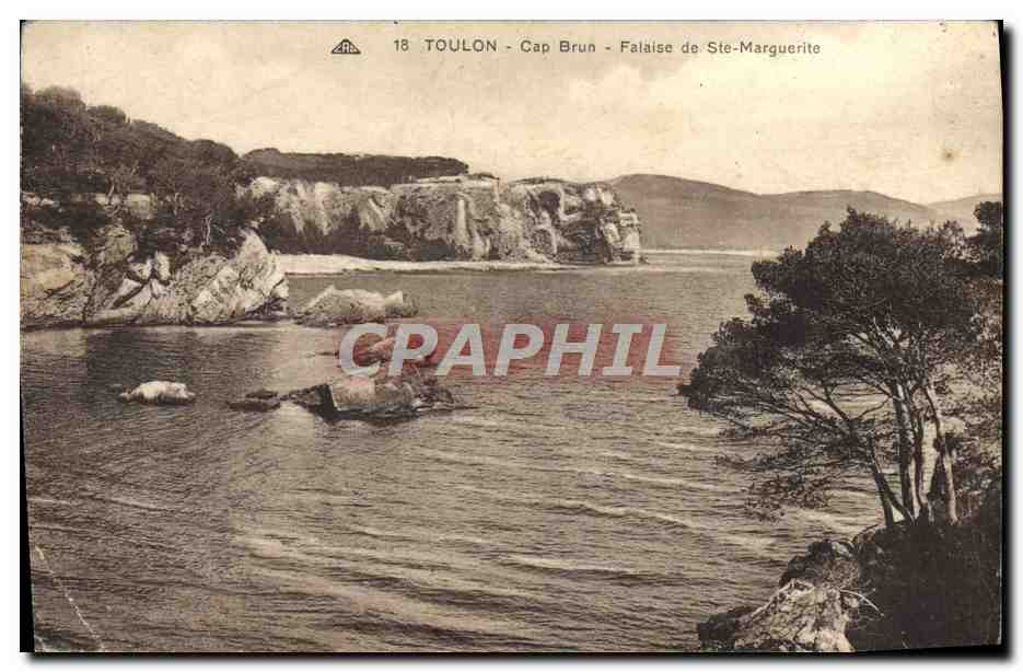 CPA Toulon Cap Brun Falaise De Ste Marguerite