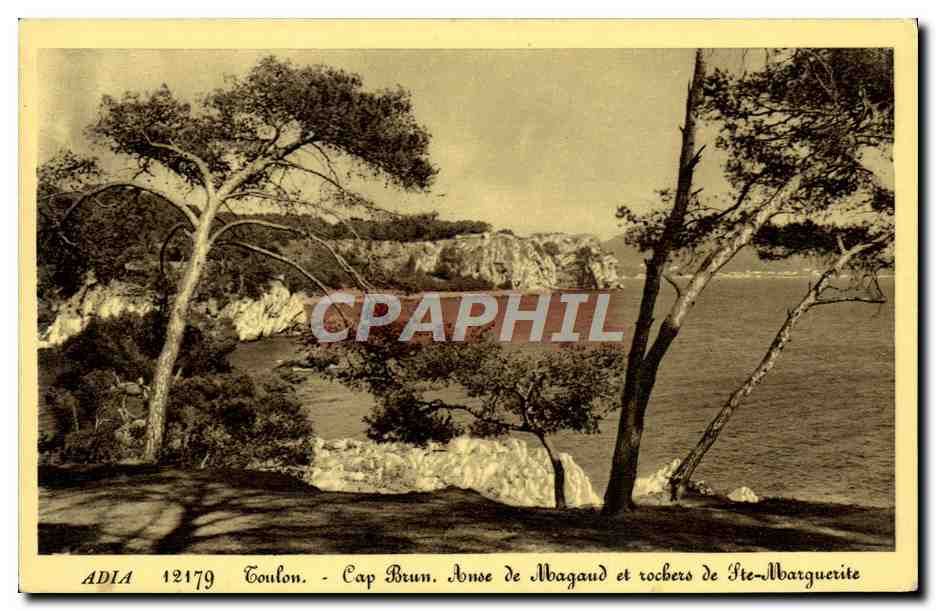 CPA Adia Toulon Cap Brun Anse De Magaud et rochers de Ste Marguerite