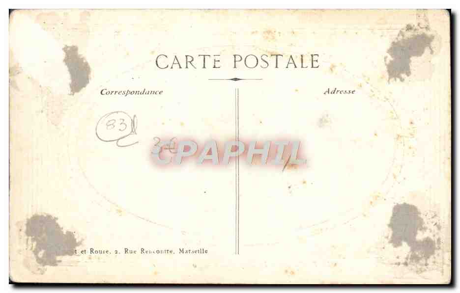 CPA Toulon Le Cap Brun Bord De Mer — Verso