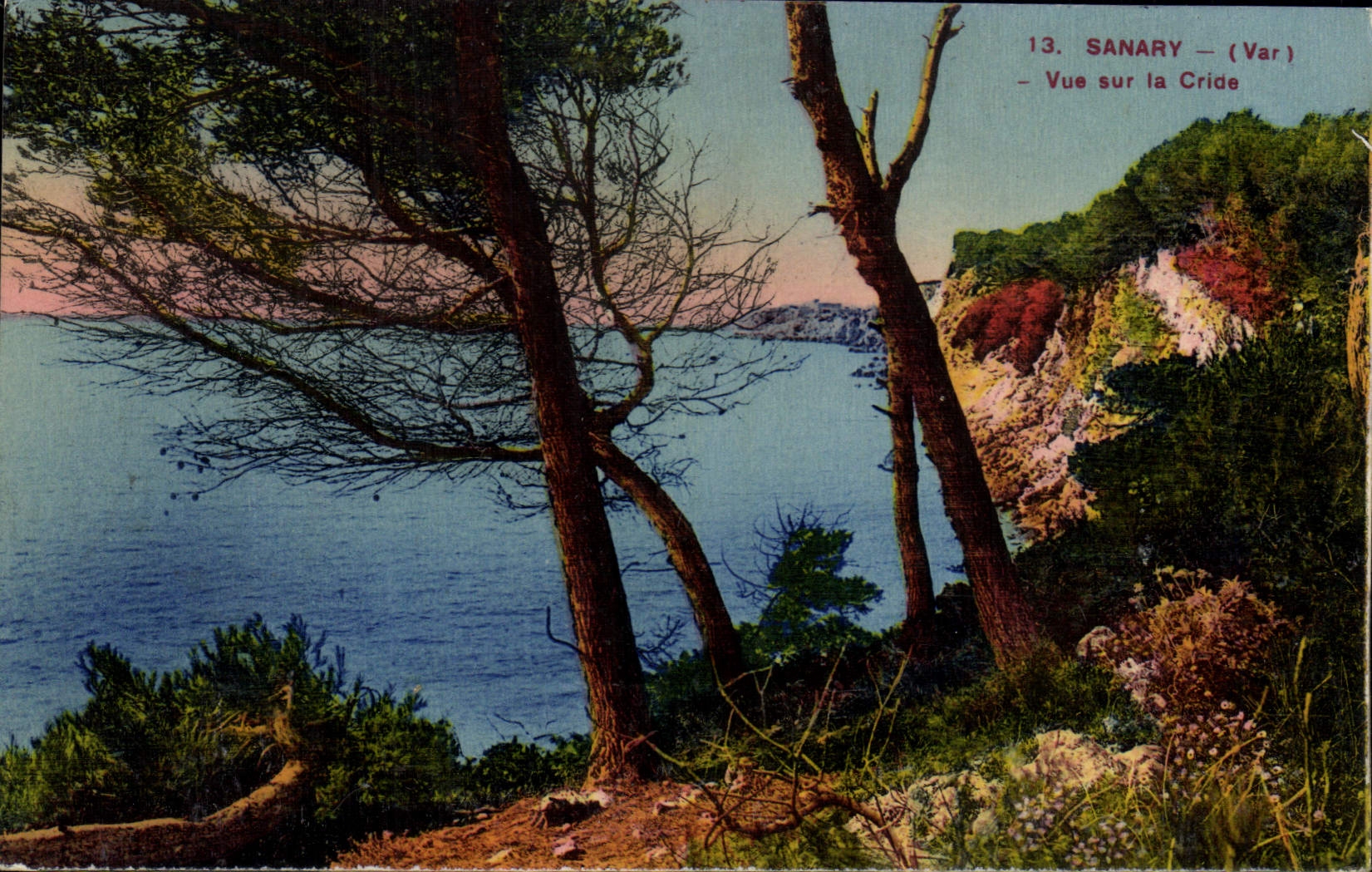 CPA Sanary Vue Sur La Cride