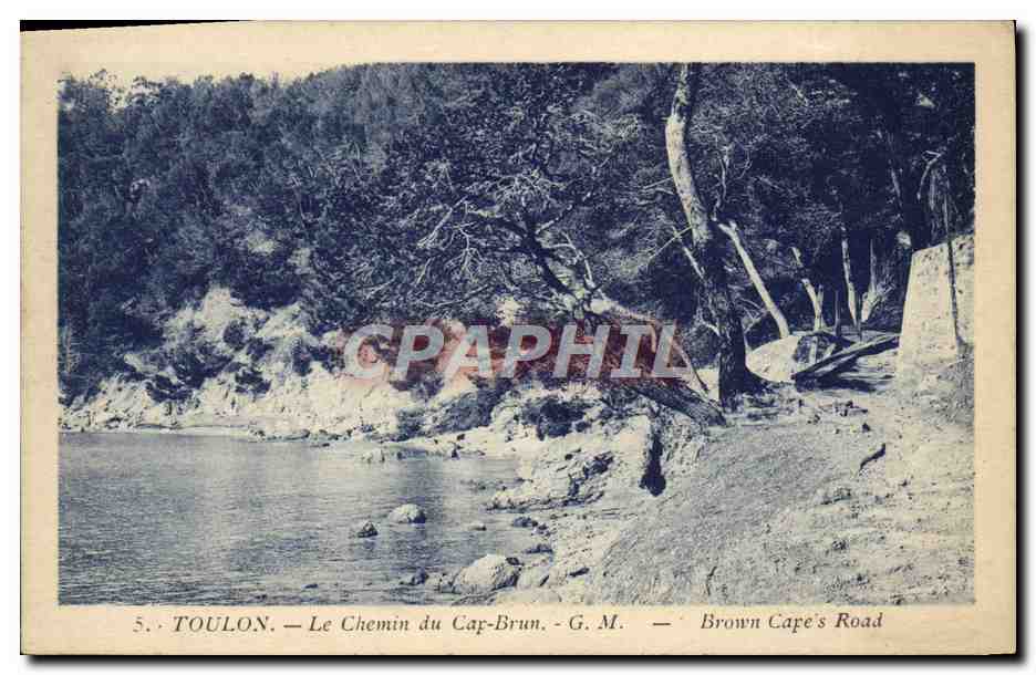CPA Toulon Le Chemin Du Cap Brun