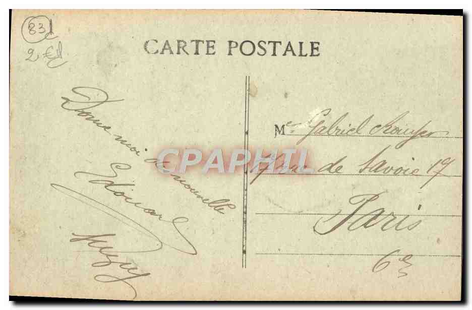 CPA Toulon Le Genie Maritime — Rückseite