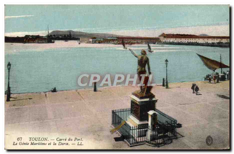 CPA Toulon Carre Du Port Le Genie Maritime Et La Darse