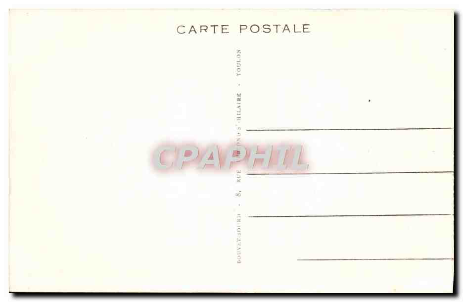 CPA Toulon Vue Generale Prise Du Sommet Du Faron — Verso