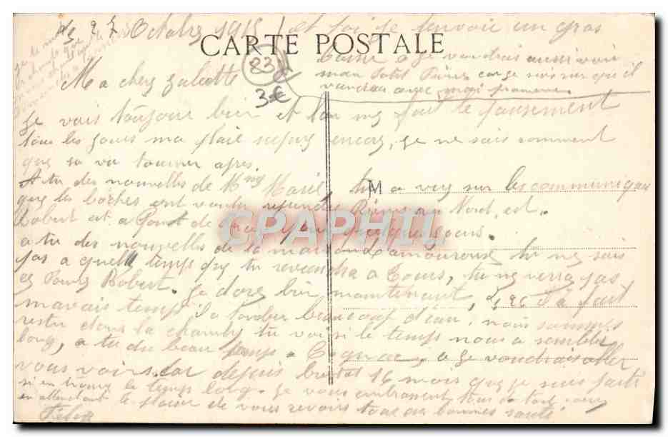 CPA Toulon Vue Generale De La Rade Prise De Balaguier — Verso