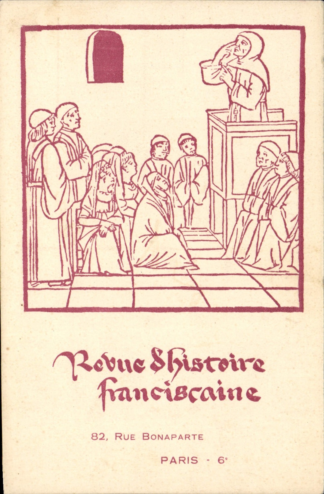 Séance de la confrérie franciscaine — Revue Franciscaine — éditeur à Paris