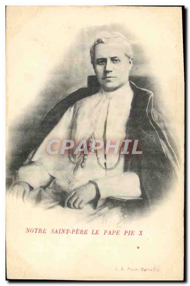 CPA Notre Saint Pere le pape Pie X