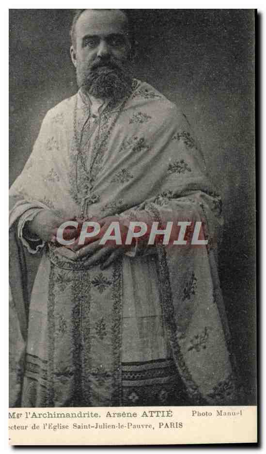 Mgr l'Archimandrite Arsène Attié — Photographe Manuel, Paris — n° de série non visible