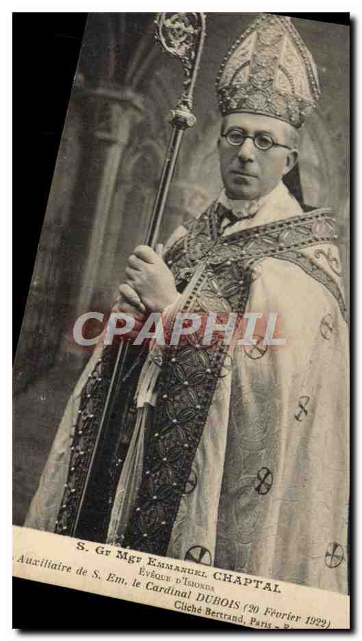 S. Gr Mgr Emmanuel Chaptal — Évêque d'Issoire — Cliché Bertrand, Paris