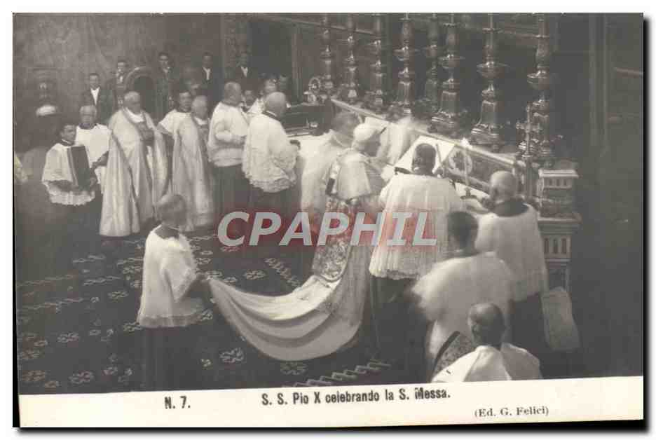 CPA SS pio X celebrando la S Messa