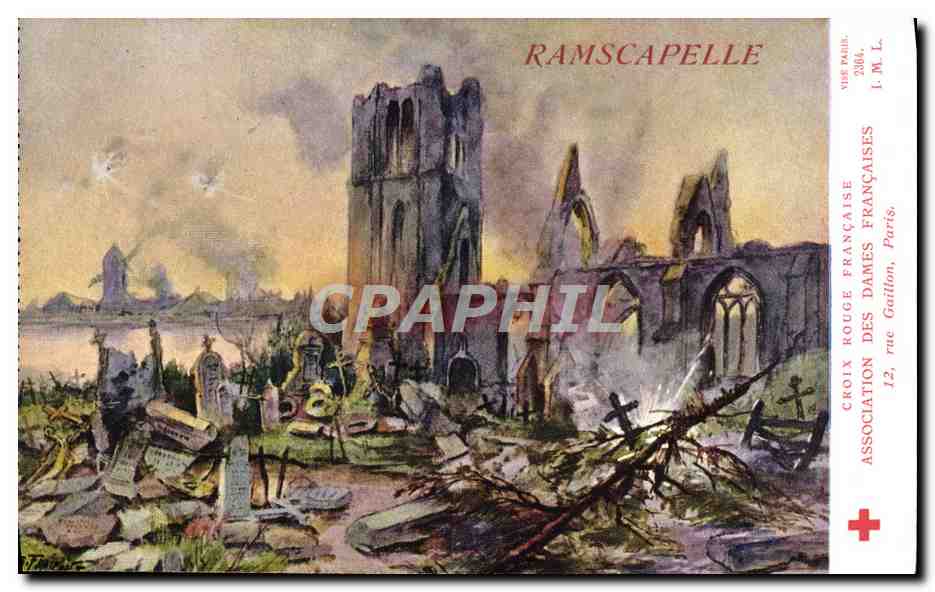 CPA Croix Rouge Association des Dames Francaises Rue Gaillon Paris Ramscapelle
