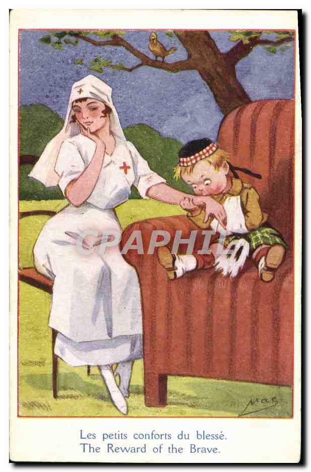 CPA Croix Rouge Enfant Infirmiere 
