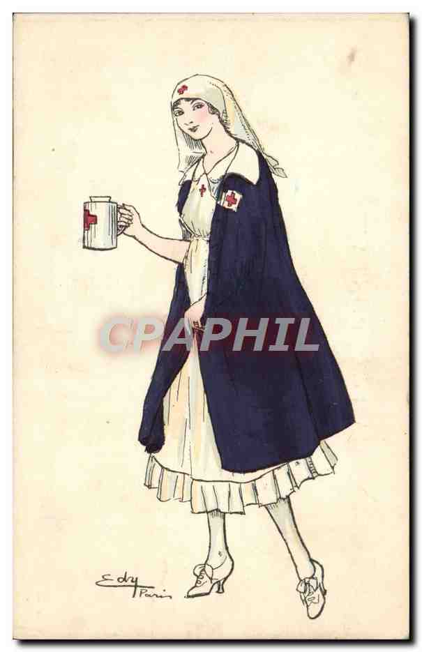 CPA Croix Rouge Infirmiere — Rückseite