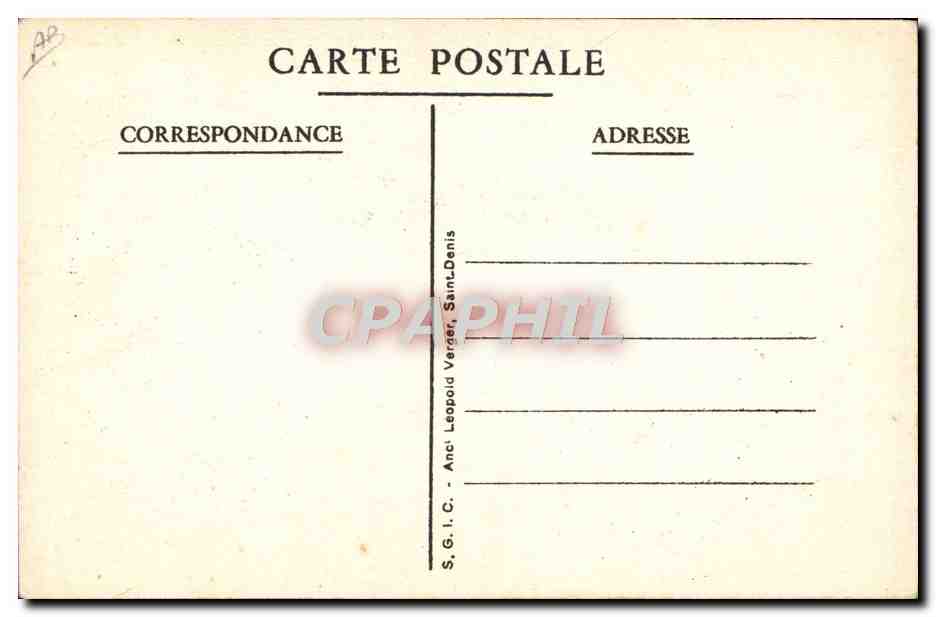 CPA Enfant Femme Syphilis  — Rückseite