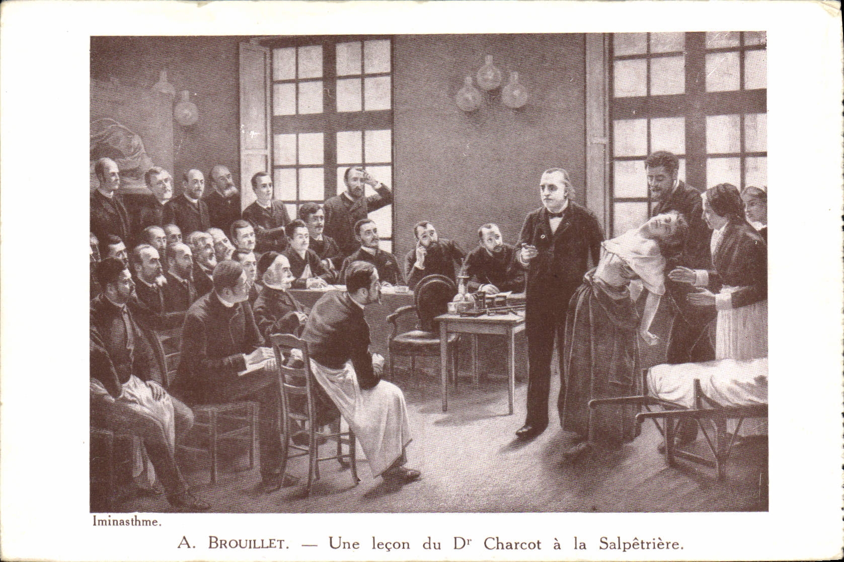 CPA Brouillet Une lecon du Dr Charcot a la Salpetriere Paris 