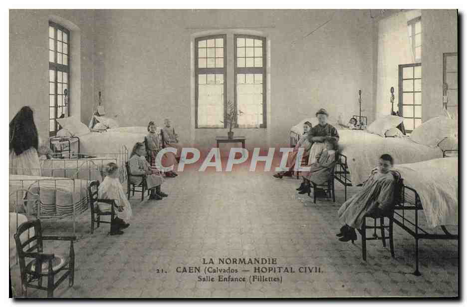 Caen (Calvados) — Hôpital Civil, Salle d'enfants (Fillettes)