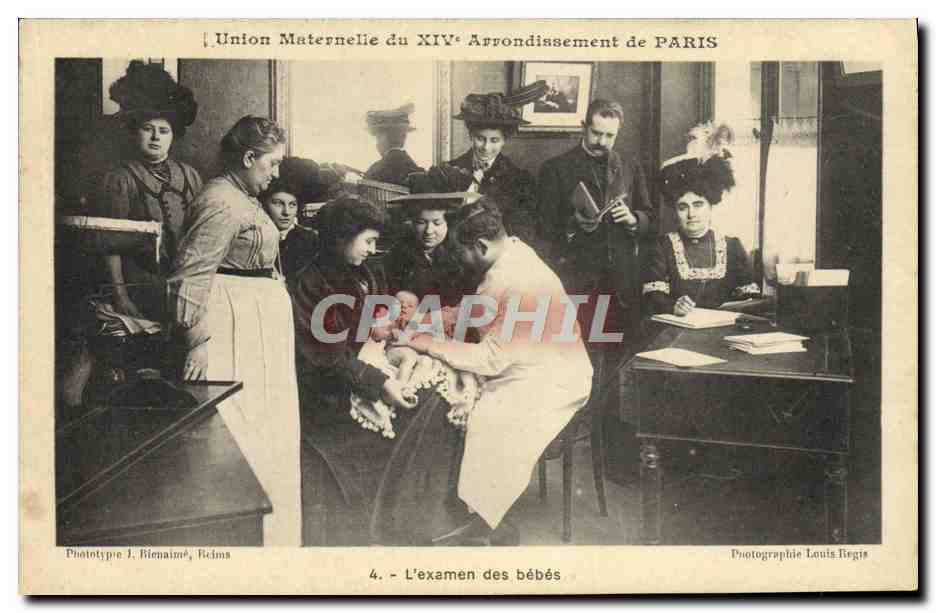 CPA Union maternelle du 14eme Paris Examen des bebes