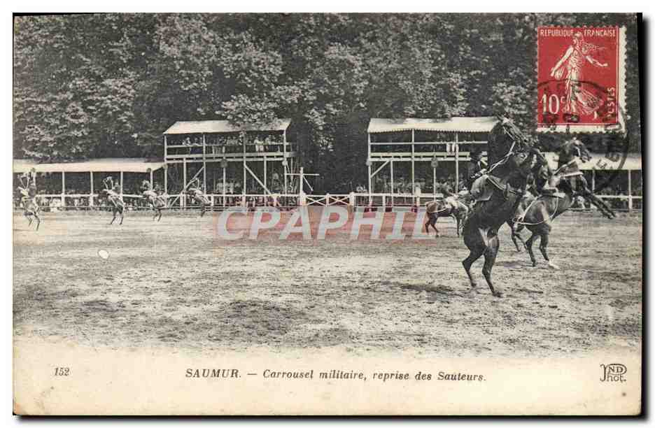 Saumur — Carrousel militaire, reprise des sauteurs — N.D. (éditeur)