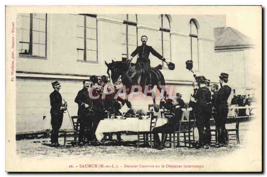 Saumur (M.-et-L.) — Dernier Convive ou le Déjeuner interrompu — Fr. Wodlder, phot. Saumur - Déjusat
