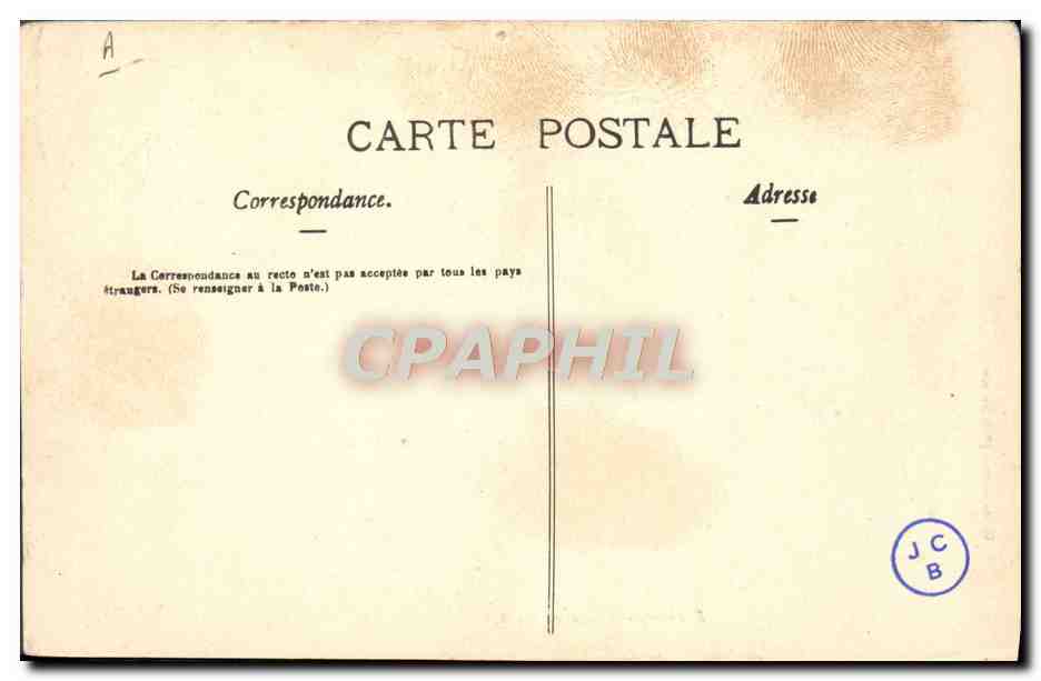 CPA Cheval Hippisme Saumur Chute au Breil — Verso