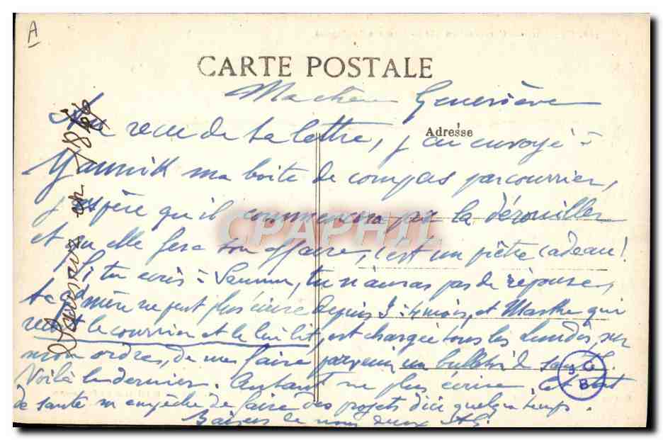 CPA Cheval Hippisme Saumur Carrousel en 1866 Courses de bagues  — Verso