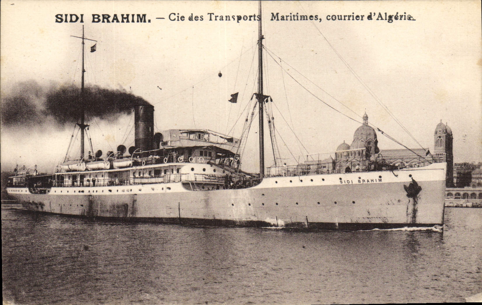 Sidi Brahim — Cie des Transports Maritimes, courrier d'Algérie