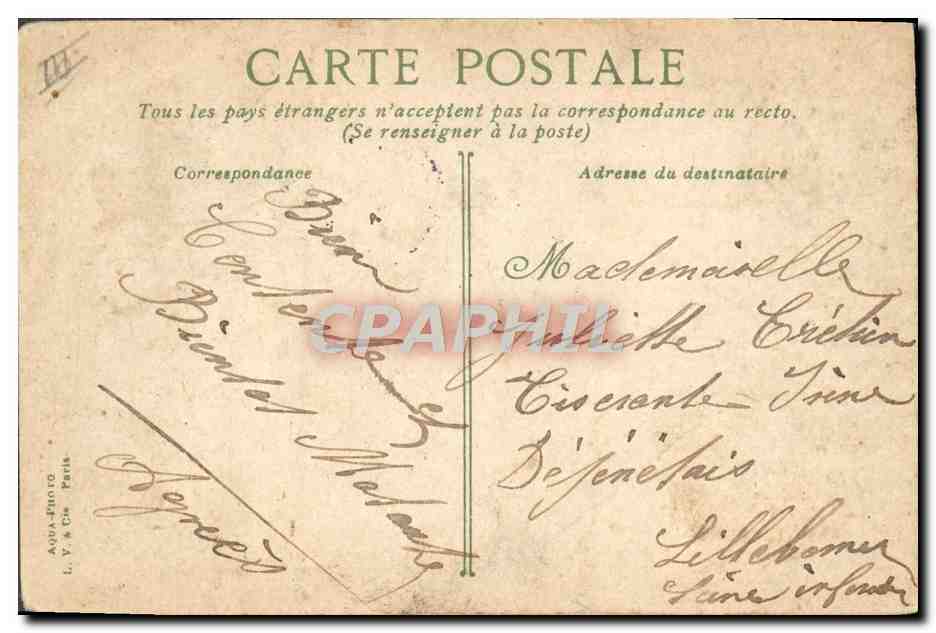 CPA Bateau Paquebot Le Havre en cale seche Le Havre  — Verso