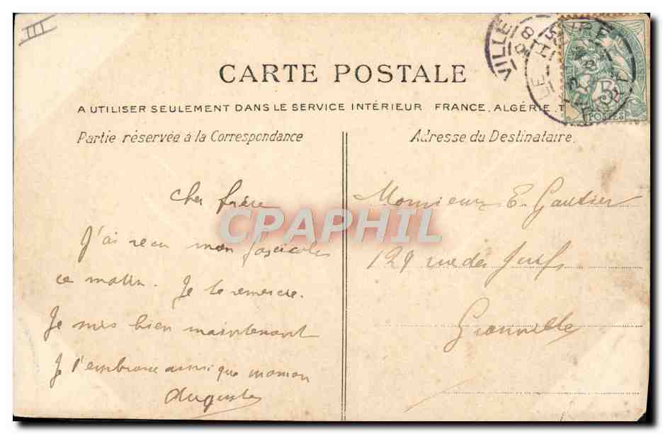 CPA Bateau Paquebot le Havre Le transatlantique La Savoie sortant du port  — Verso