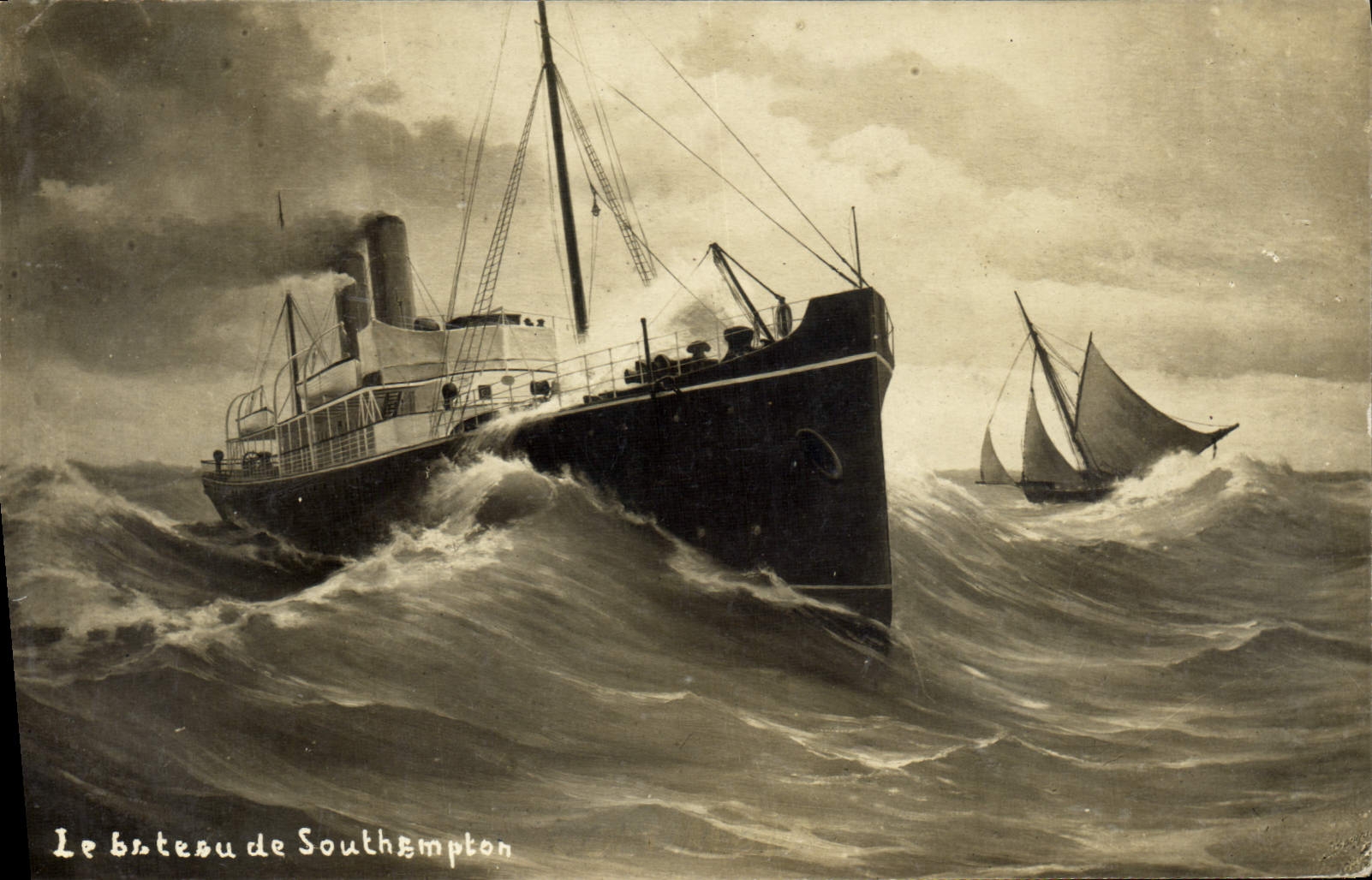 CPA Bateau Paquebot Le bateau de Southampton