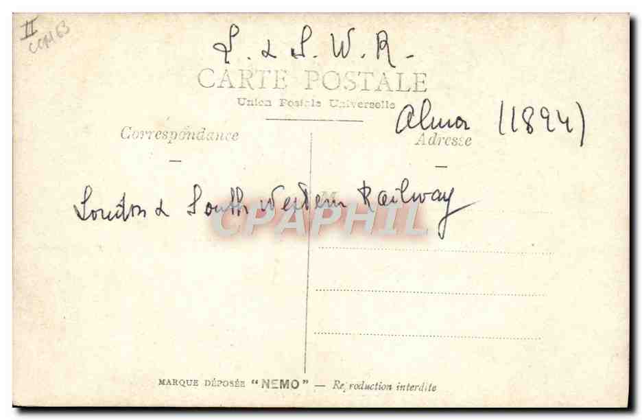 CPA Bateau Paquebot Le bateau de Southampton — Verso