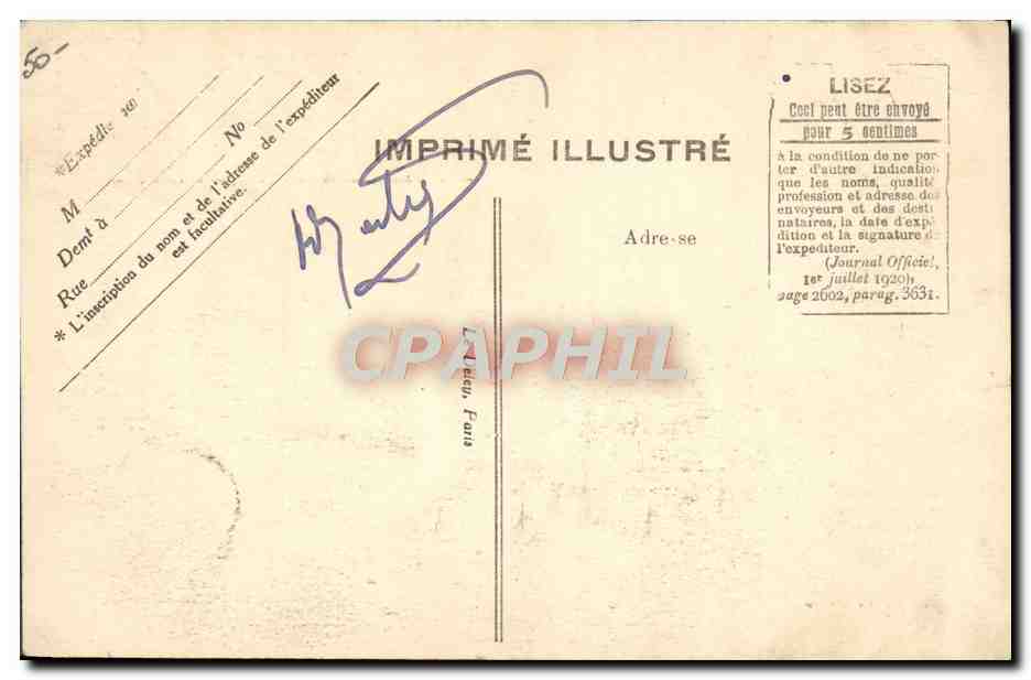 Le Havre — Le Transatlantique 'LA SAVOIE' — G. F. Le Havre, n°148 — Verso