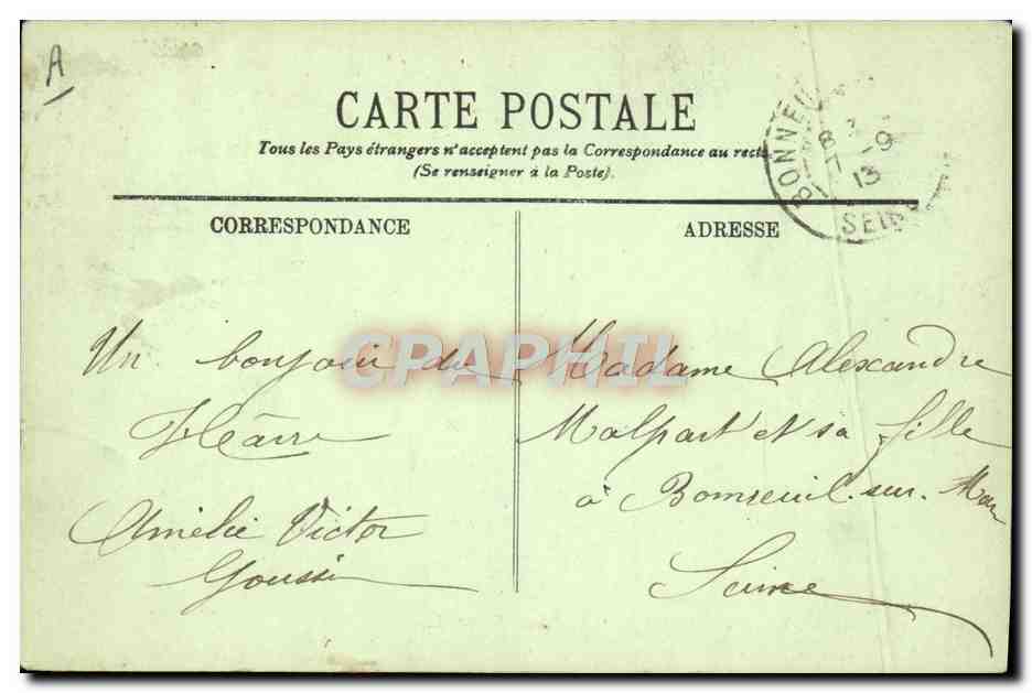 CPA Bateau Paquebot Le Havre Le Transatlantique La Savoie  — Verso