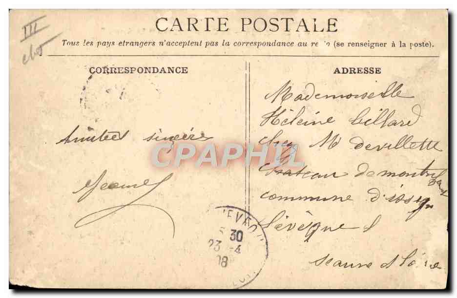 CPA Bateau Paquebot Le Havre Le Transatlantique La Savoie  — Verso