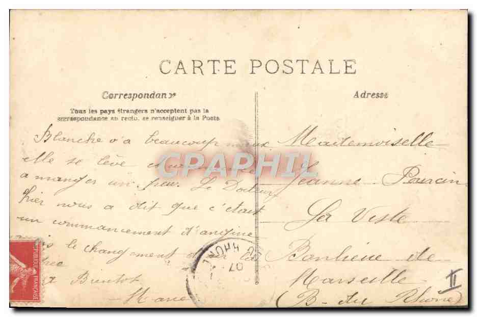 CPA Prenom Jeanne  — Rückseite