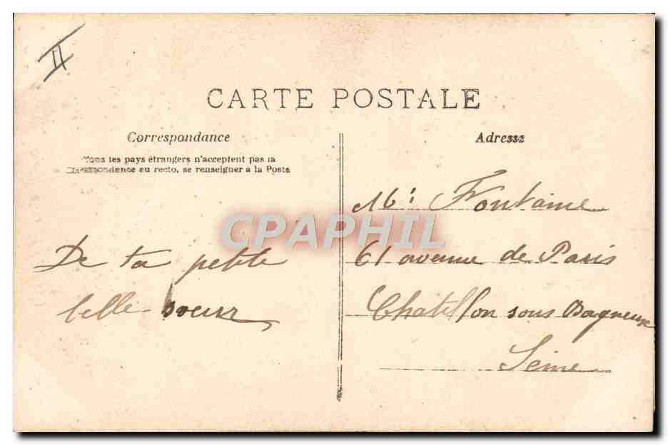 CPA Prenom Eugene — Rückseite