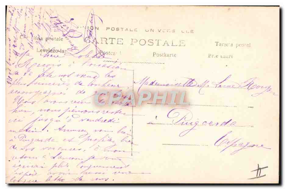 CPA Prenom Marie Enfant — Rückseite