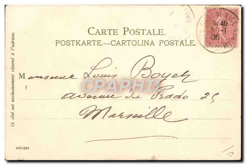 Menton — Les Rochers rouges — Manuel Dietlanger, n°49 — Reverso
