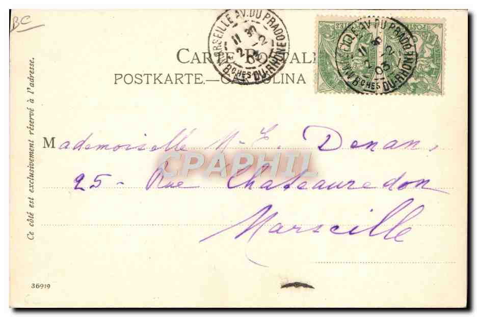 La Turbie — vue du château et du village — Marcel Atiendé, éditeur N° 463 — Reverso