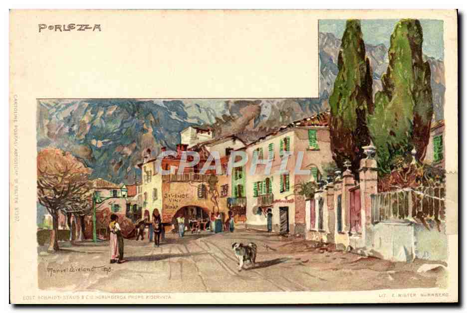 CPA Illustrateur Porlezza 