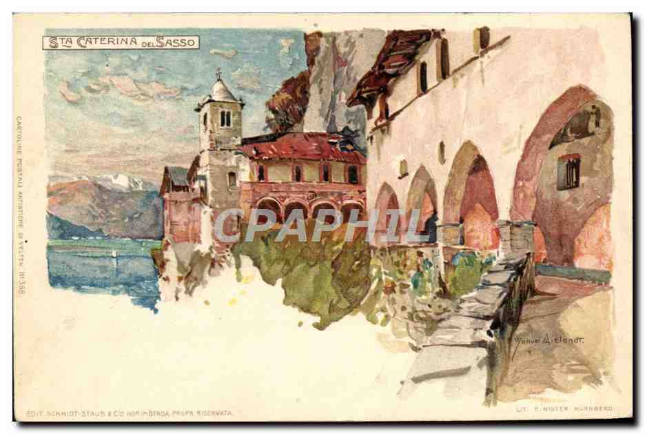 CPA Illustrateur Sta Caterina del Sasso