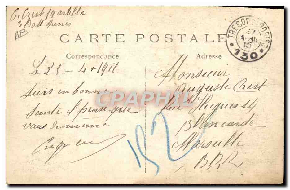 Carreta postal que lleva el correo a nuestros artilleros en Woëvre — Phot-Express — Reverso